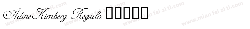AdineKirnberg Regula字体转换